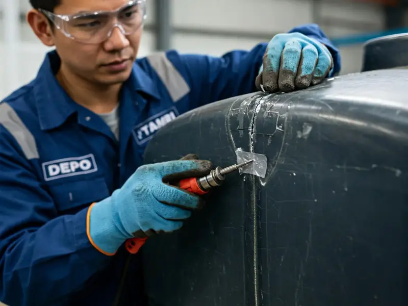 Plastik depo bakımı